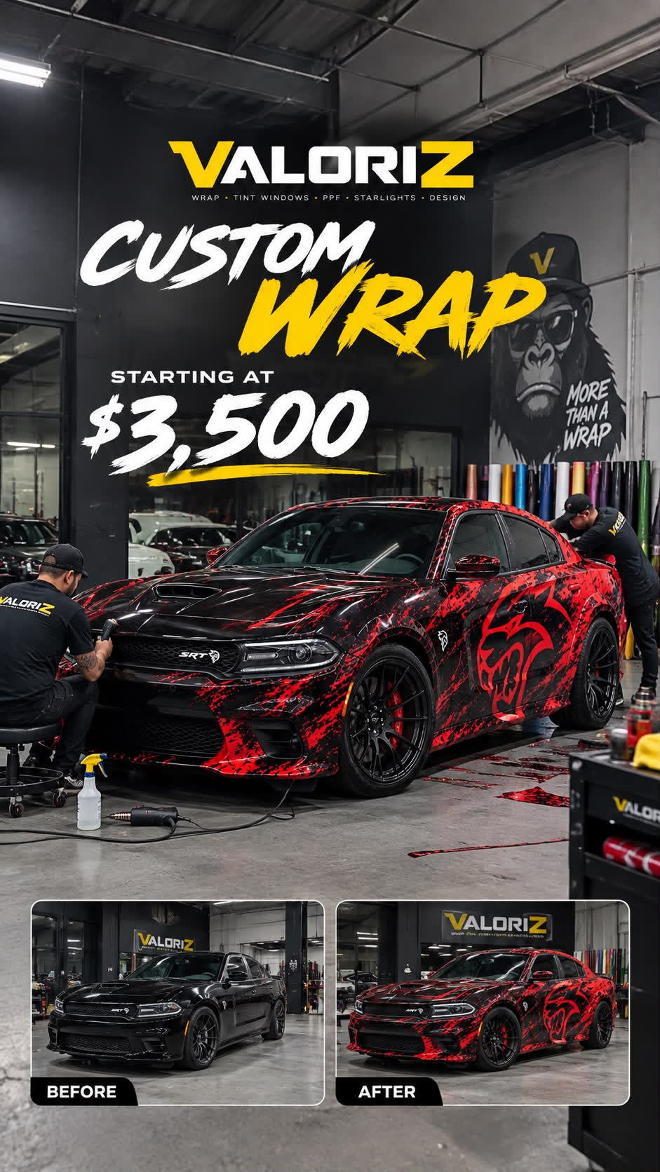 Original Valoriz promotion: Custom wrap